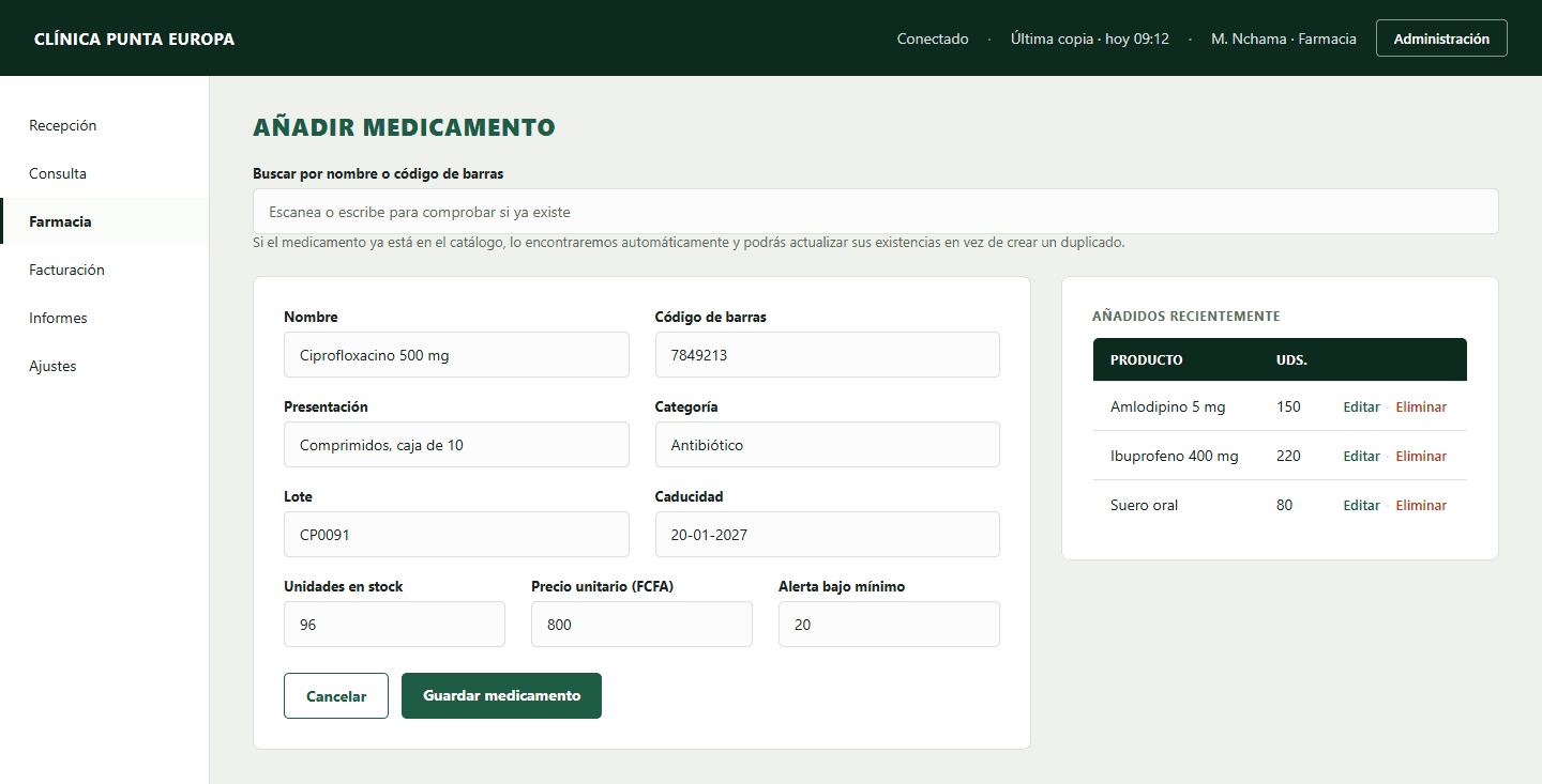 Alta de un medicamento en Dockit-i